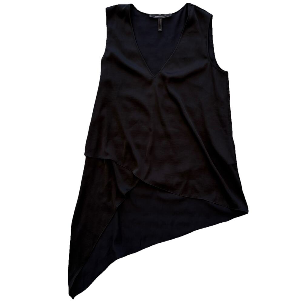 bcbg max azria Black Nikko Tank Women’s Size XS Assymetrical Top
